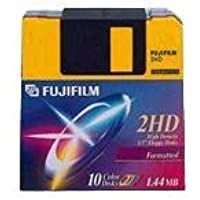 Fujifilm 3.5&quot- MF2HD- 10-PK Black 2 MB - Disquetes (10-PK Black- 90 x 94 x 3-3 mm- 2 MB)